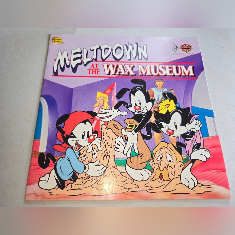 Animaniacs Meltdown At The Wax Museum Golden Books 1995 Vintage